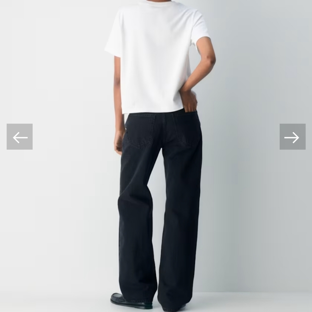 Denim Forum The '90s Iggy Lo-Rise Baggy Jean Size 27 NWT $128 "Black Eyeliner" - Picture 8 of 16